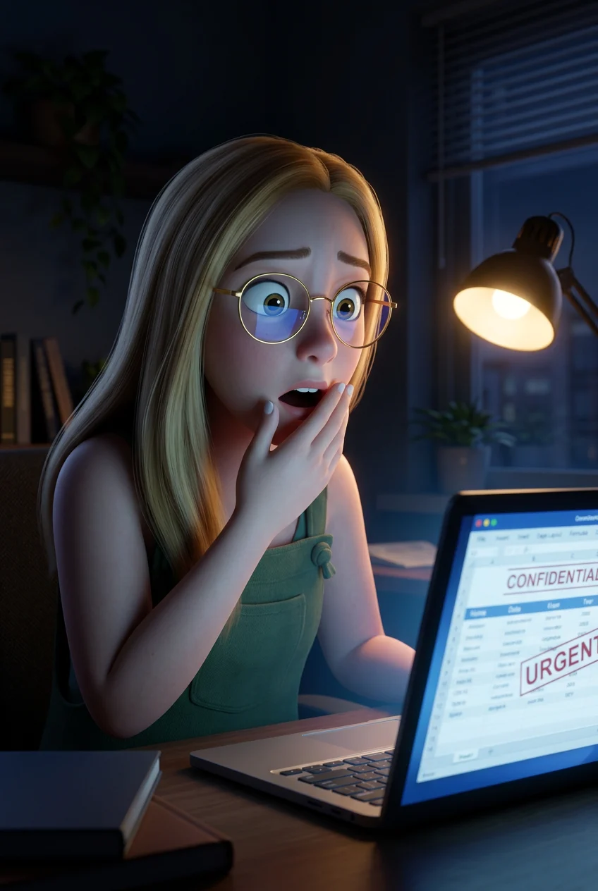 Elena lee algo que la detiene