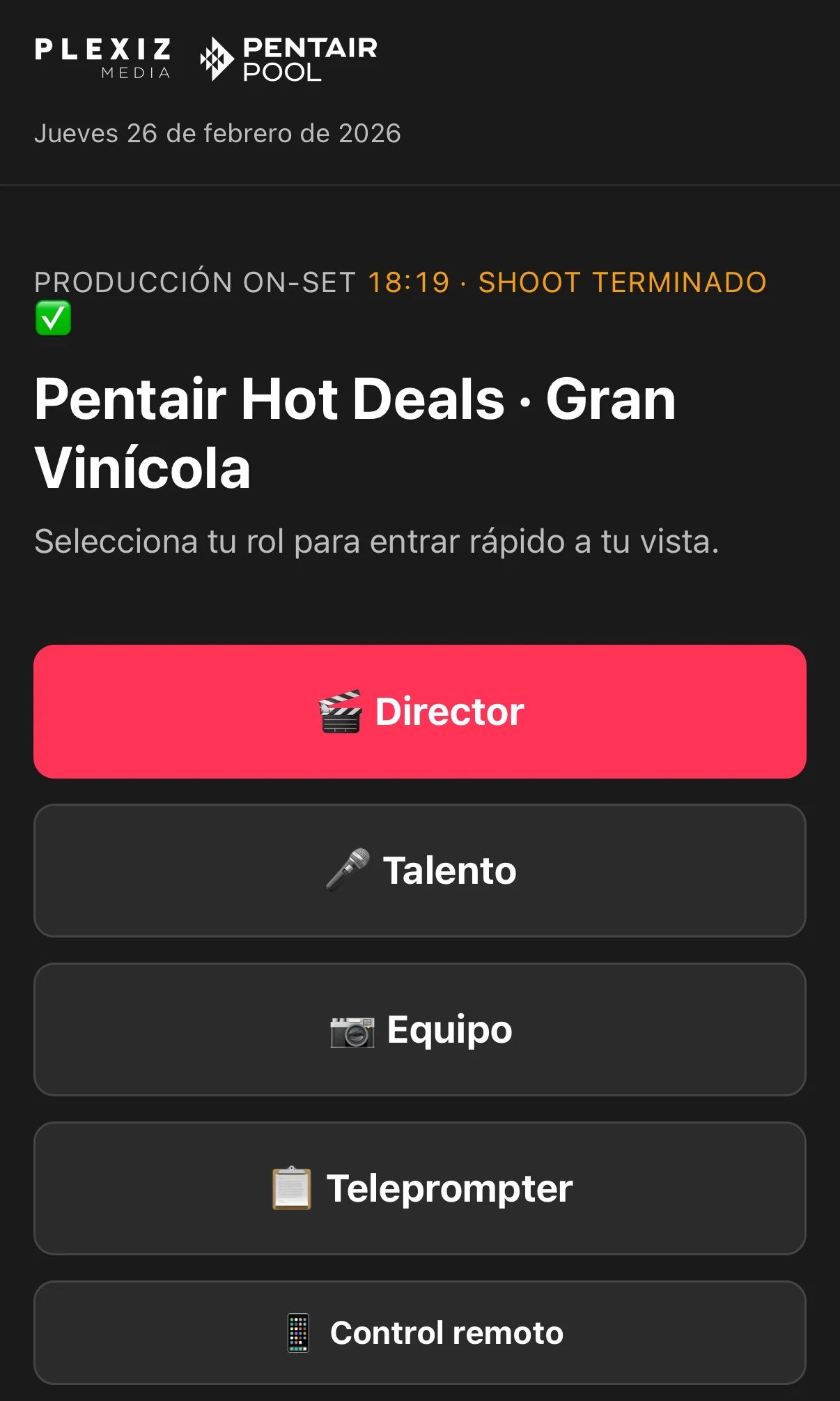 Captura 1 de la app en producción